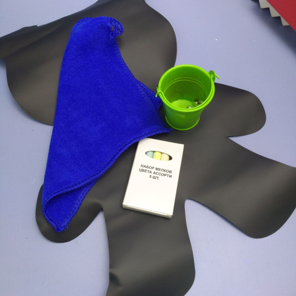 Доска на холодильник магнитно-меловая 30х40 см "Teddy Bear" с набором аксессуаров / Доска МИШКА